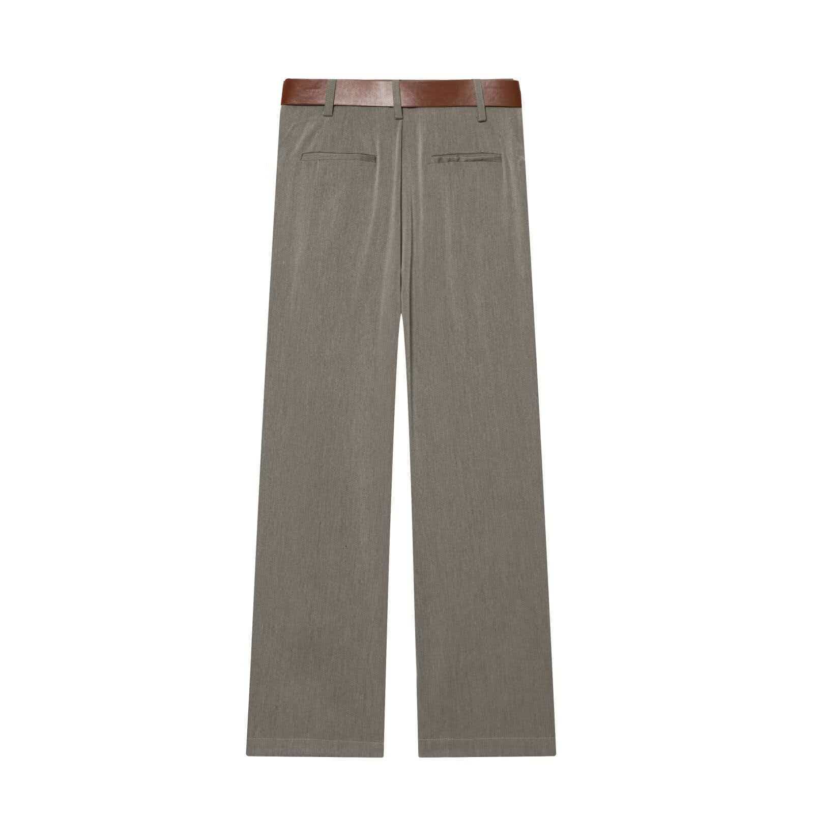 Women's High-Waist Wide-Leg Pleated Pants