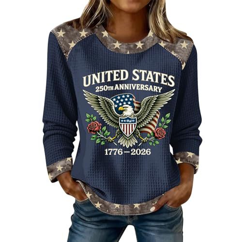 Women's Eagle Letter Print Crewneck Sweatshirt