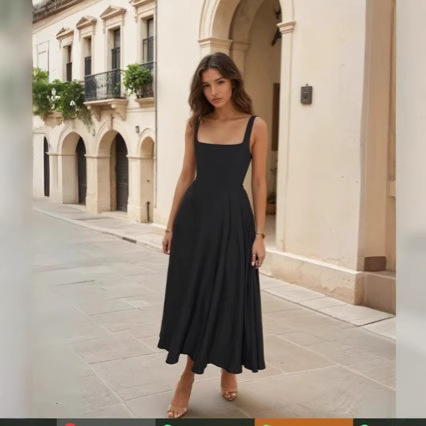 Sexy Solid Color Sleeveless Bodycon Midi Dress