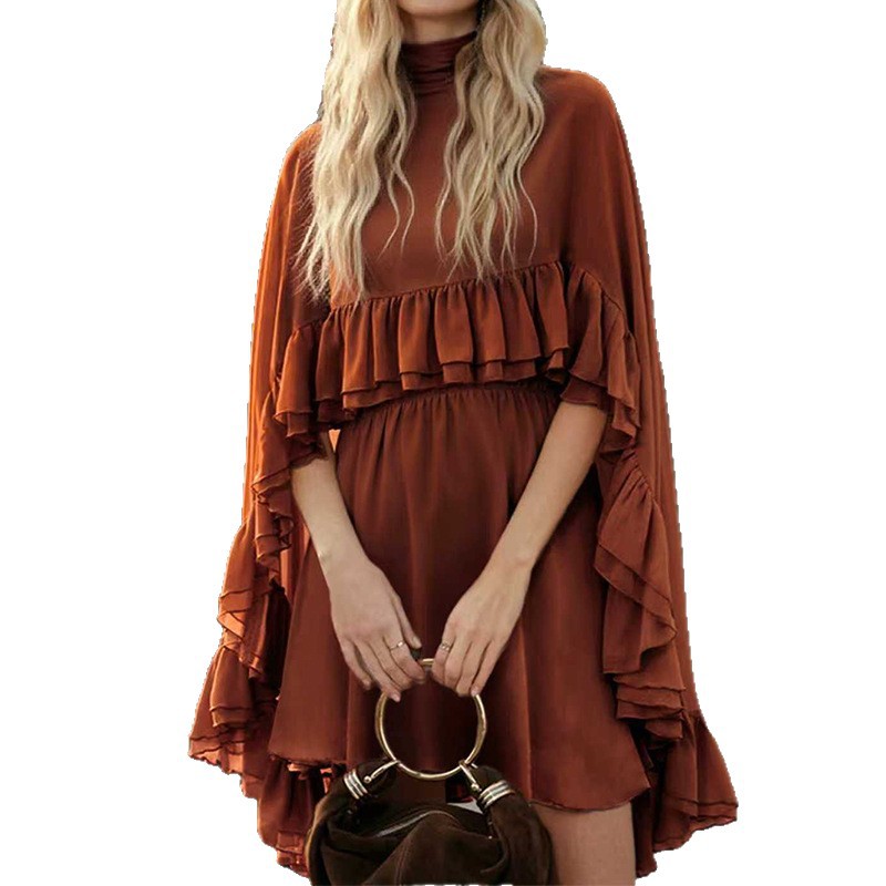 Elegant Solid Color Cami Dress Two-Piece Set