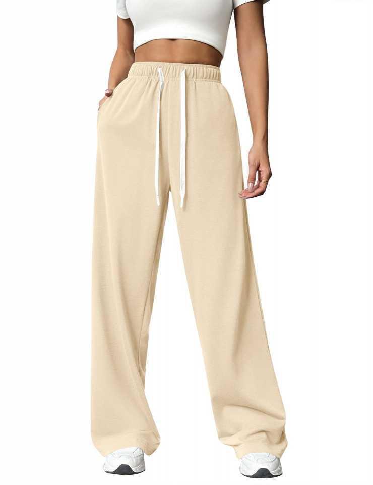Women's Loose Straight Wide-Leg Athletic Casual Pants