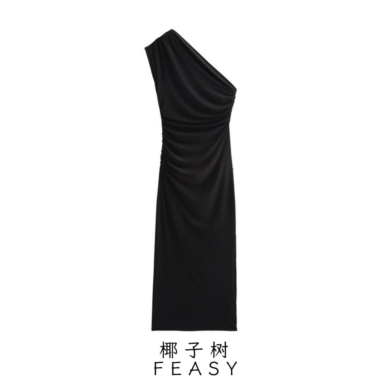 Back-Tie Midi Open-Back Long Sleeve Dress