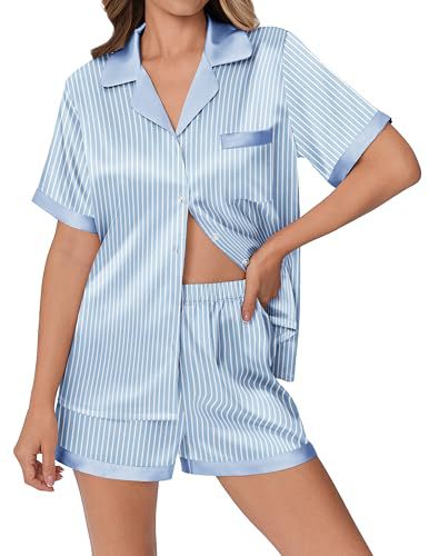 Cuban Collar Animal Print Short Sleeve Women's Set