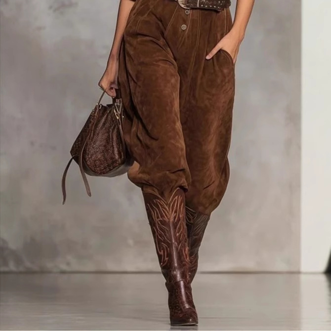 Women's Thick Long Sleeve Collared Button-Front Long Jumpsuit