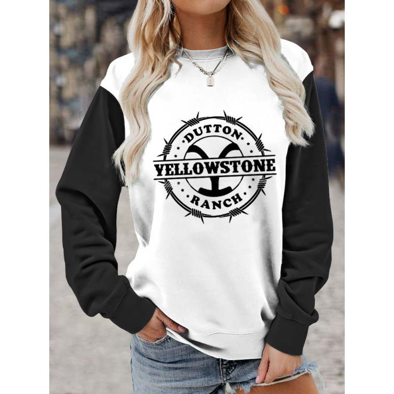 3D Print Crewneck Pullover Hoodie Women's Casual Sweatshirt