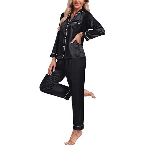 Women's Cuban Collar Long Sleeve Lounge Set