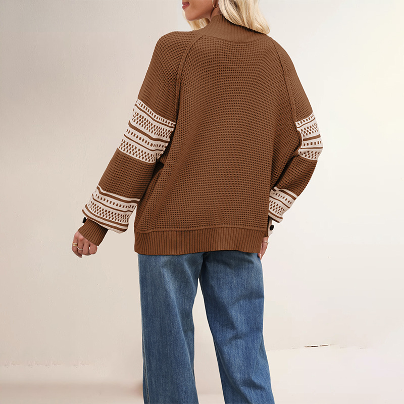 Women's Half-Turtleneck Knit Pullover Sweater