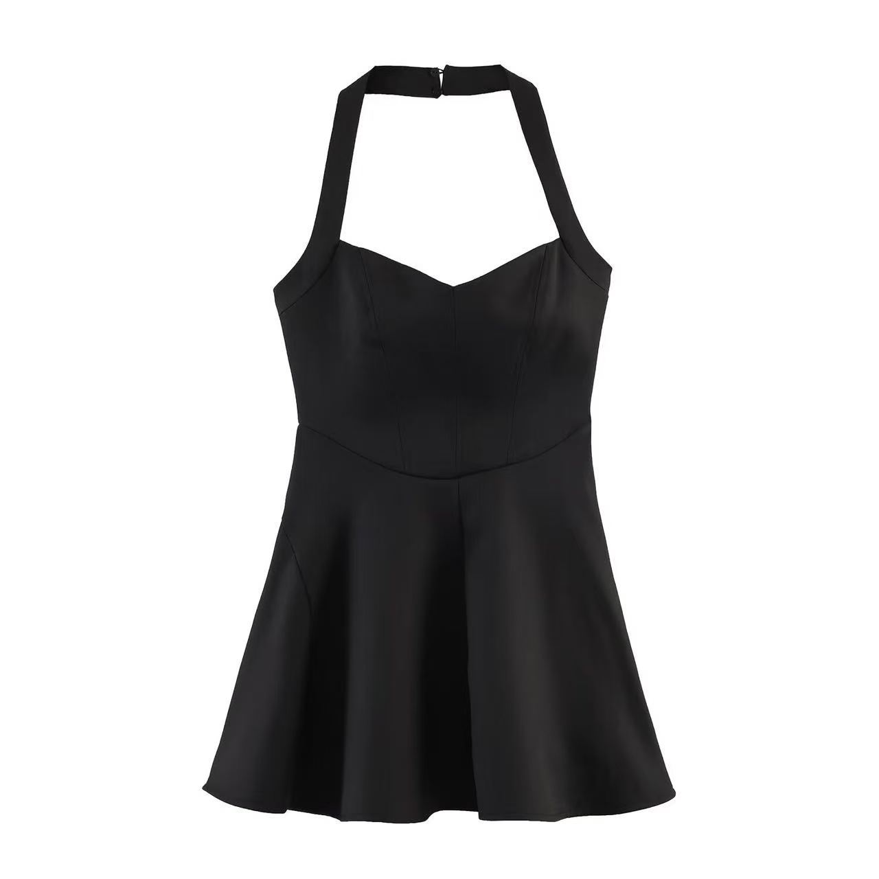 Women's Sexy Halter Neck Bodycon Mini Dress - Two Colors