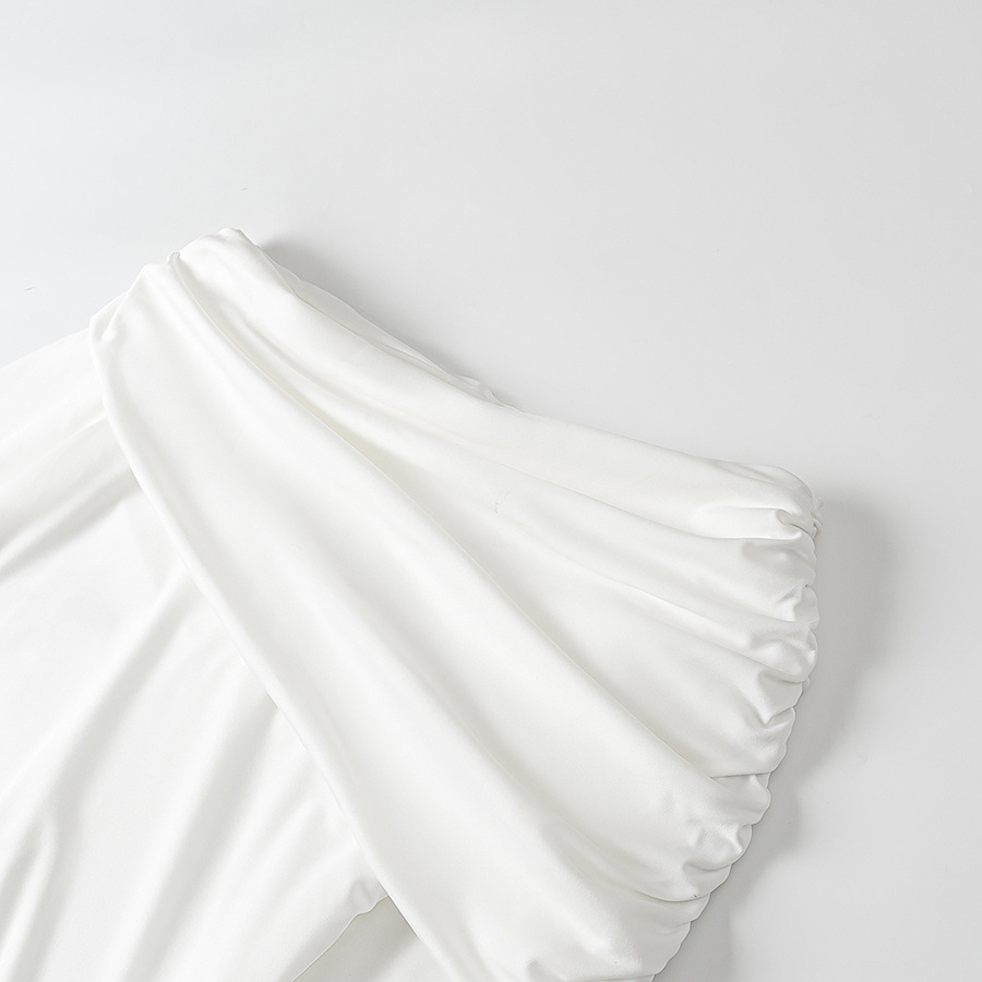 Elegant Long A-Line Dress with 3D Pattern