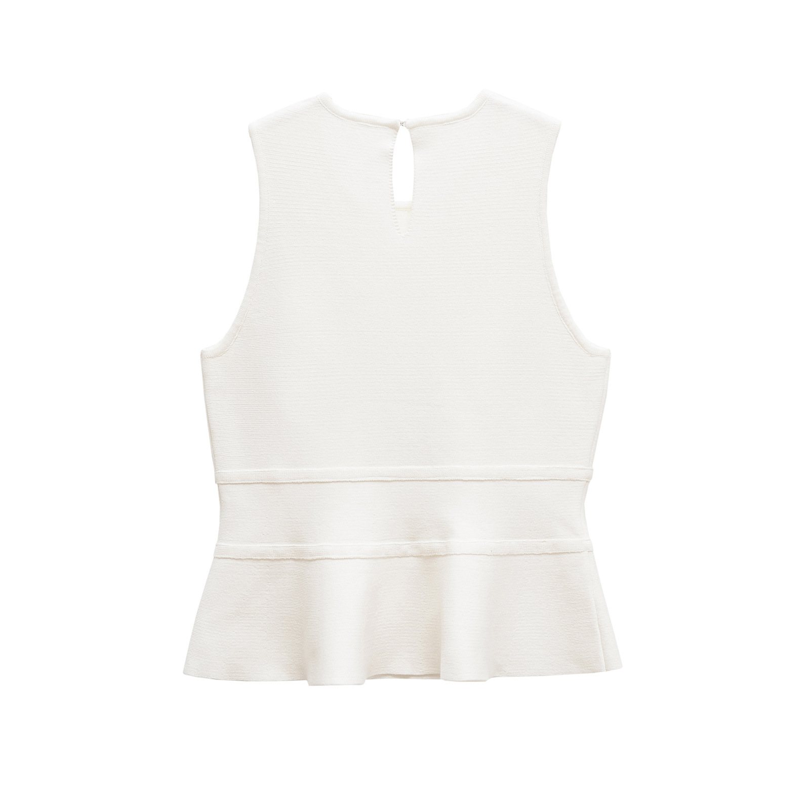 Women's Sleeveless Knit Top with Bow Detail