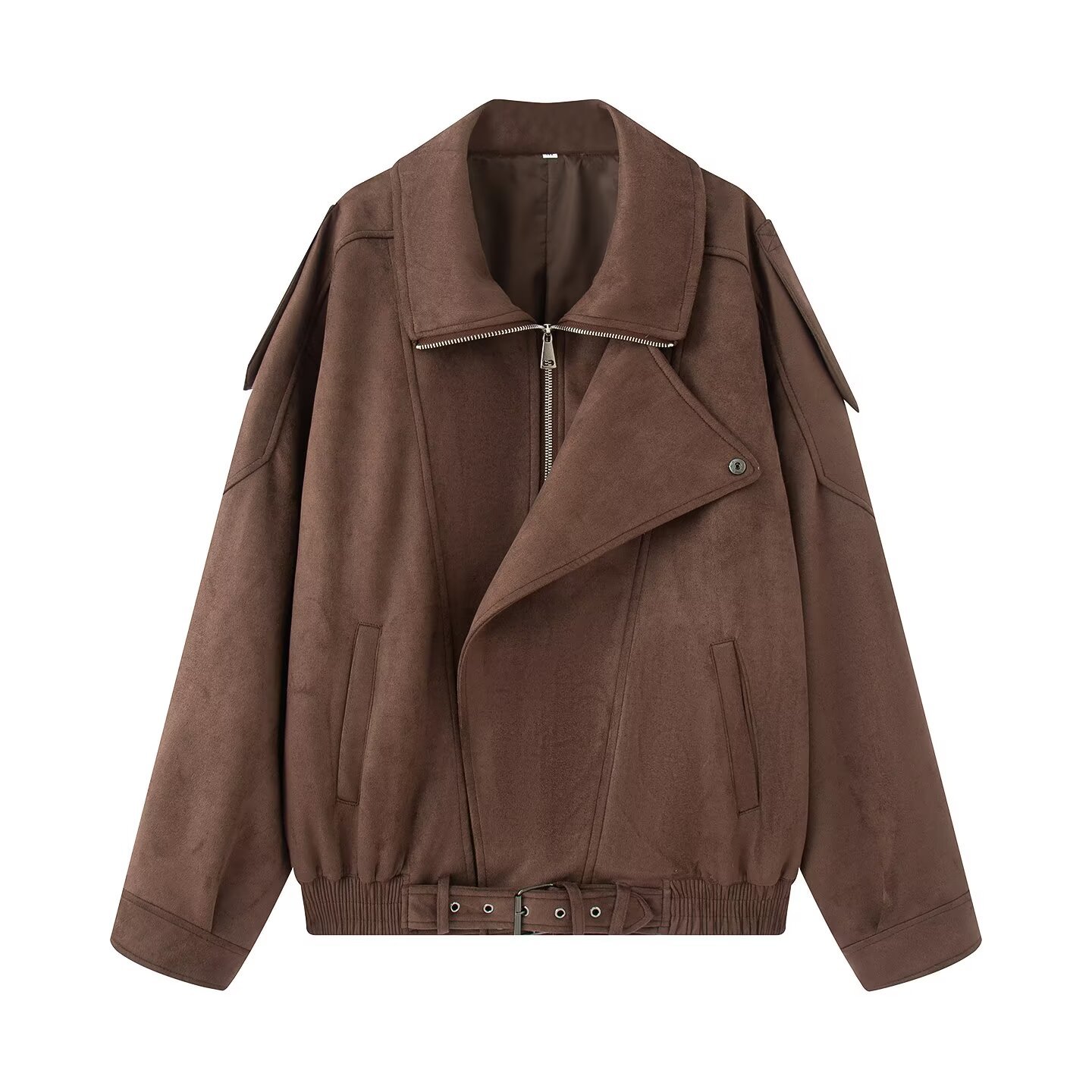 Women's Loose Faux Suede Jacket