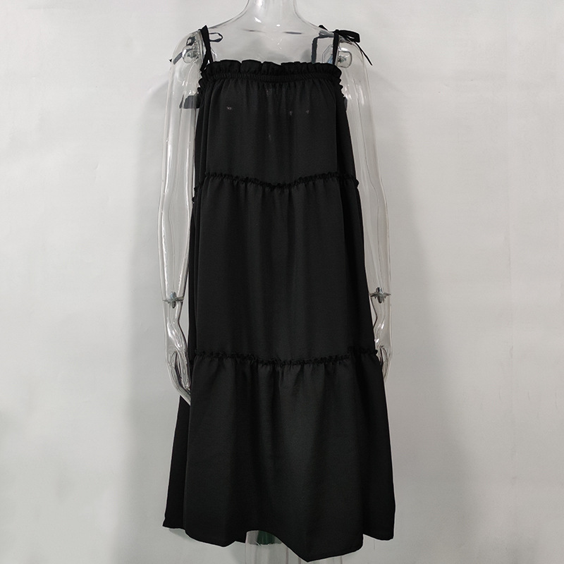 Women's Solid Color Sleeveless Cami Dress