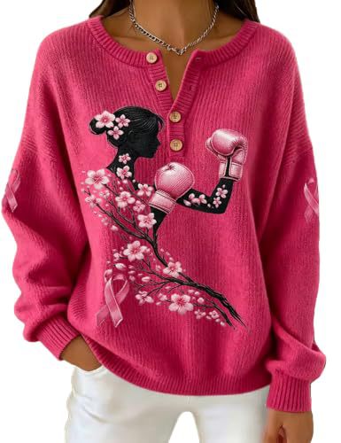 Women's Floral Ribbon Boxing Glove Print Hoodie