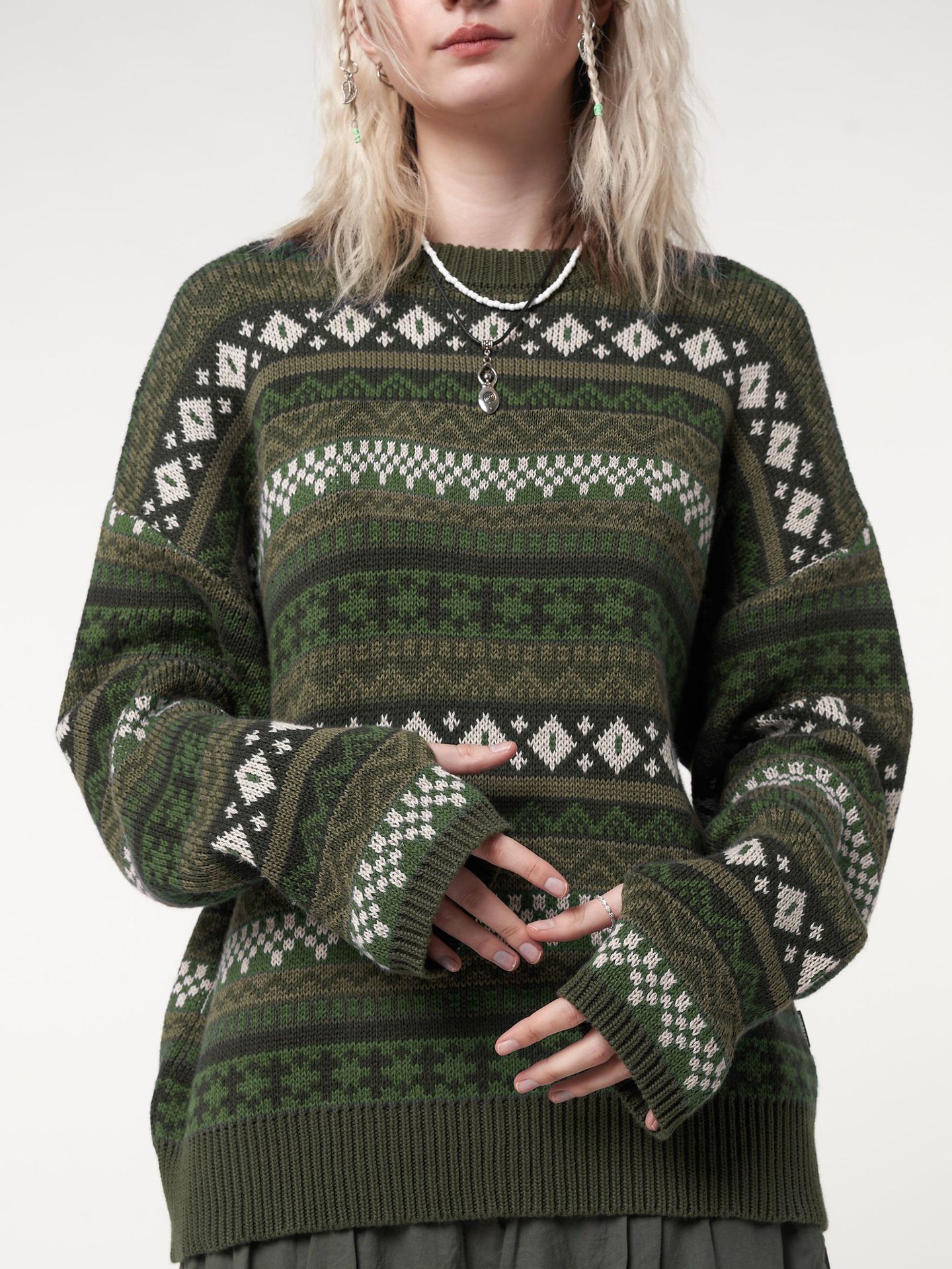 Women's Color-Block Knit Pullover Sweater