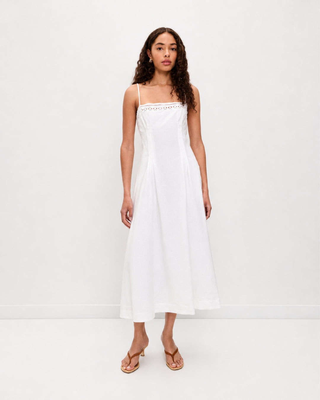 Floral Chiffon Open-Back Cami Maxi Dress