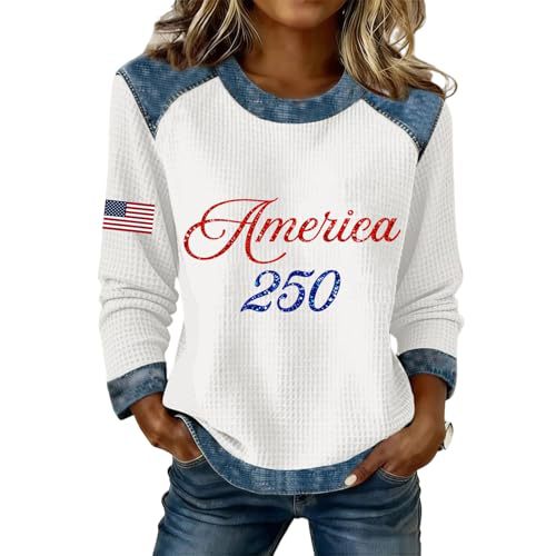 Women's USA Flag Letter Print Sweatshirt