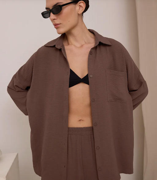 Women's Solid Color Cardigan and Wide-Leg Pants Set with Pockets