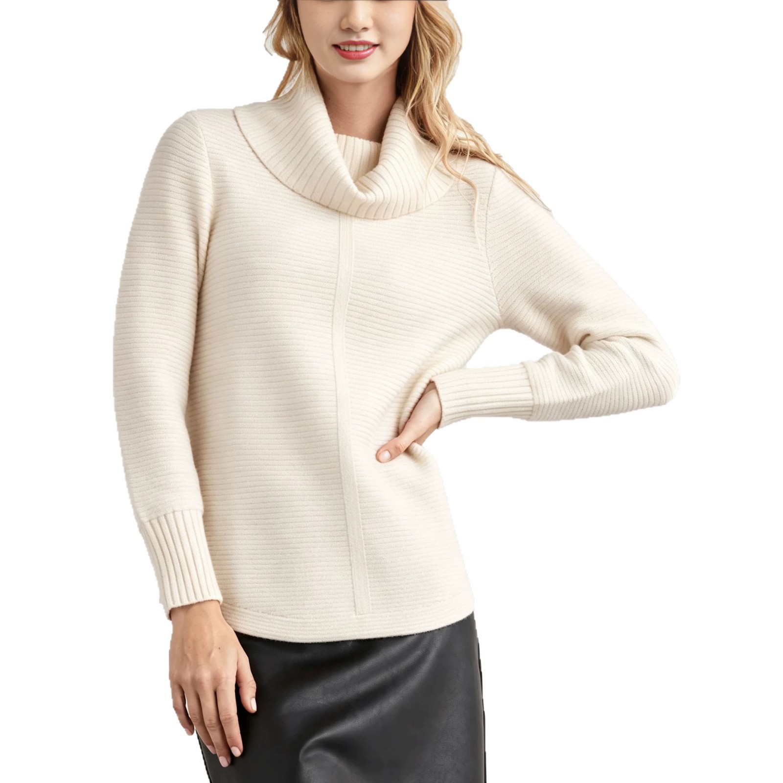 Women's Solid Color Long Sleeve Knit Top