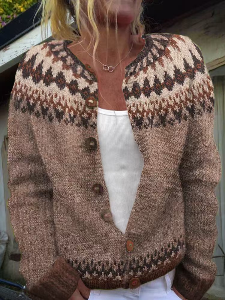 Women's Colorblock Open-Front Cardigan Sweater