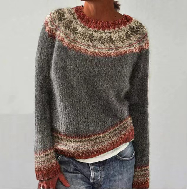 Women's Mystic Ancient Tribal Print Crewneck Sweatshirt