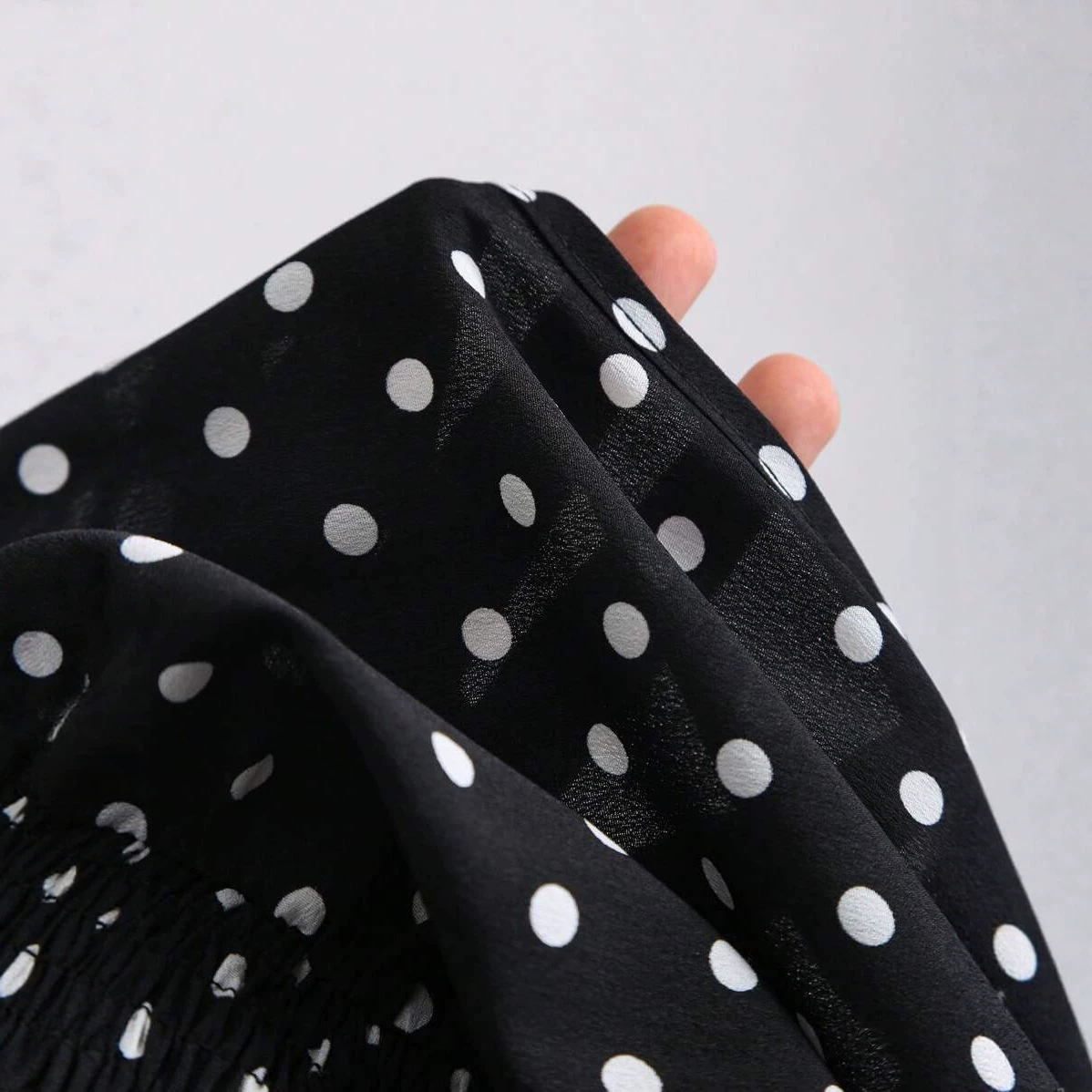 Women's Sleeveless Halter Polka Dot Tie-Back A-Line Mini Dress