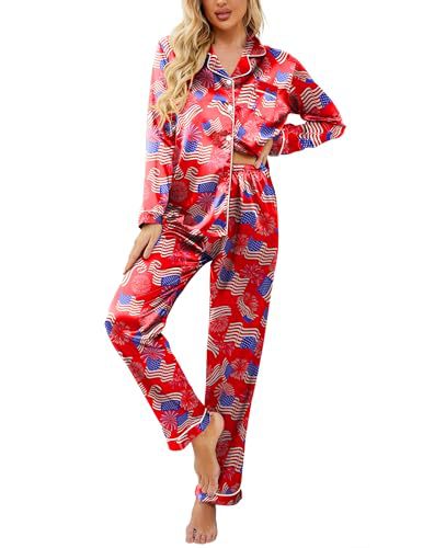 Women's Cuban Collar Starry Animal Boot Print Long Sleeve Shirt Set