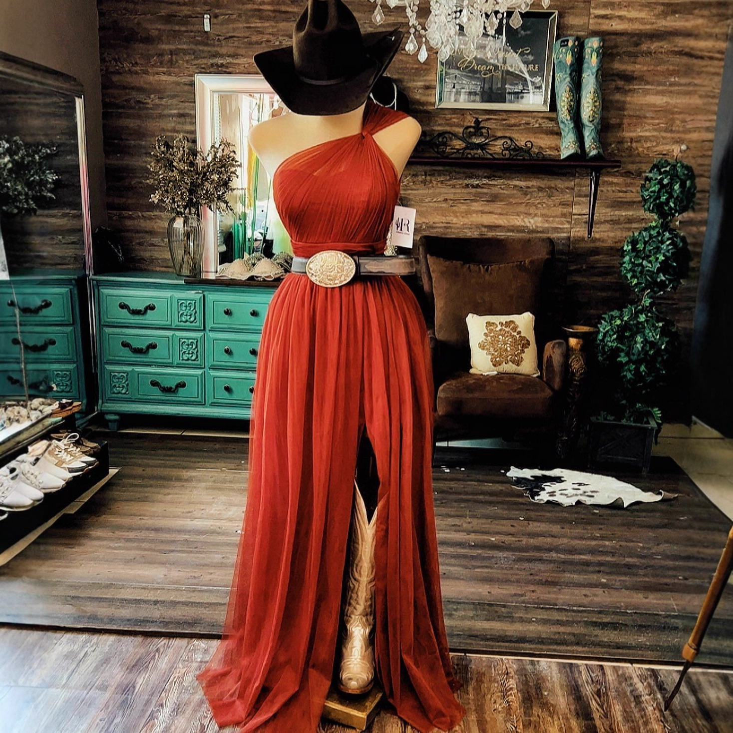 One-Shoulder Fitted Solid Color Sleeveless Long Dress