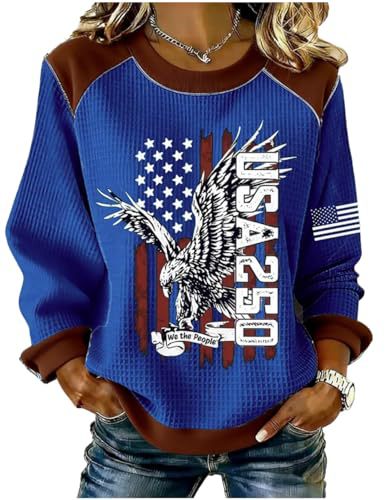 Women's Eagle Print Crewneck Sweatshirt