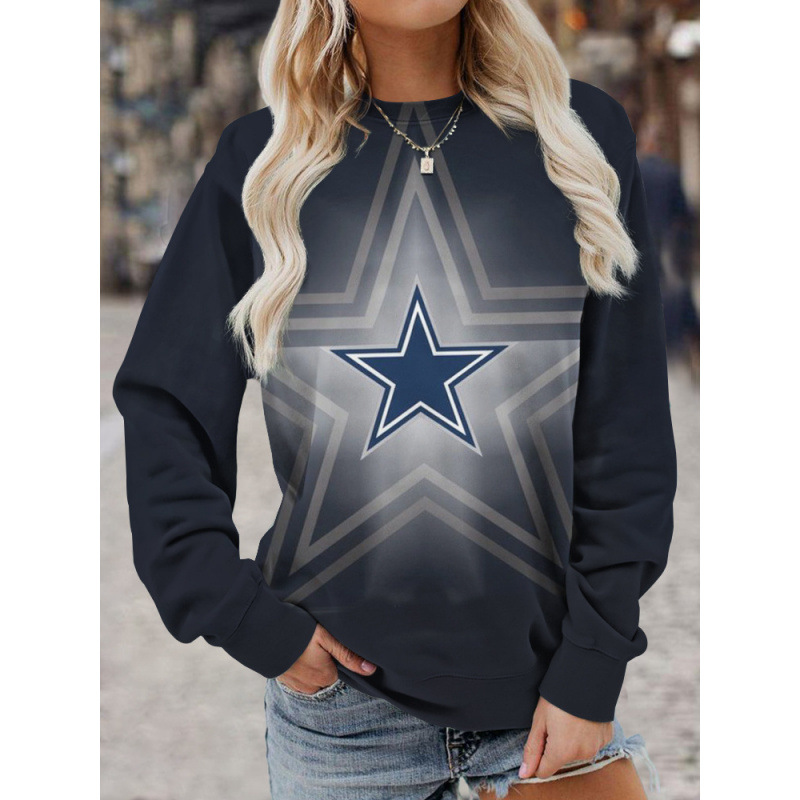 3D Print Crewneck Pullover Hoodie Women's Casual Sweatshirt