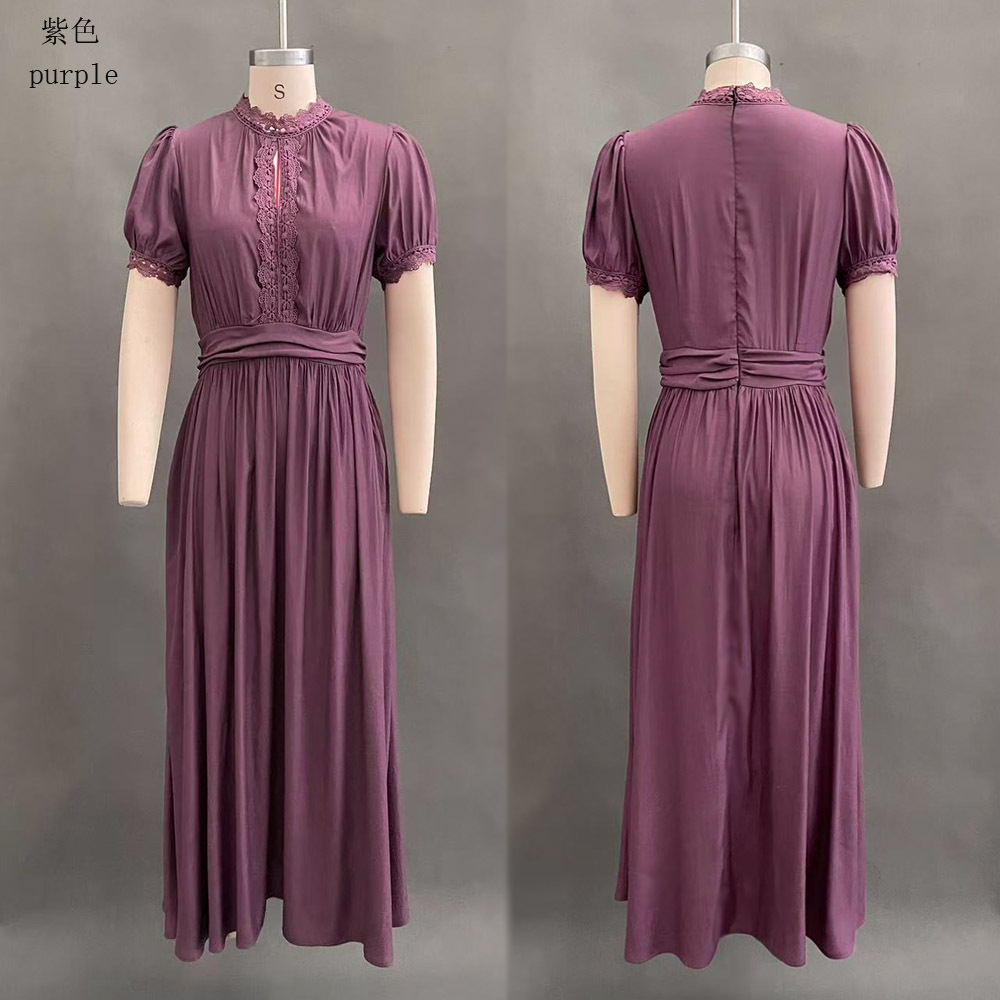 V-Neck Waist-Cinched Ruffle Flowy Midi Dress