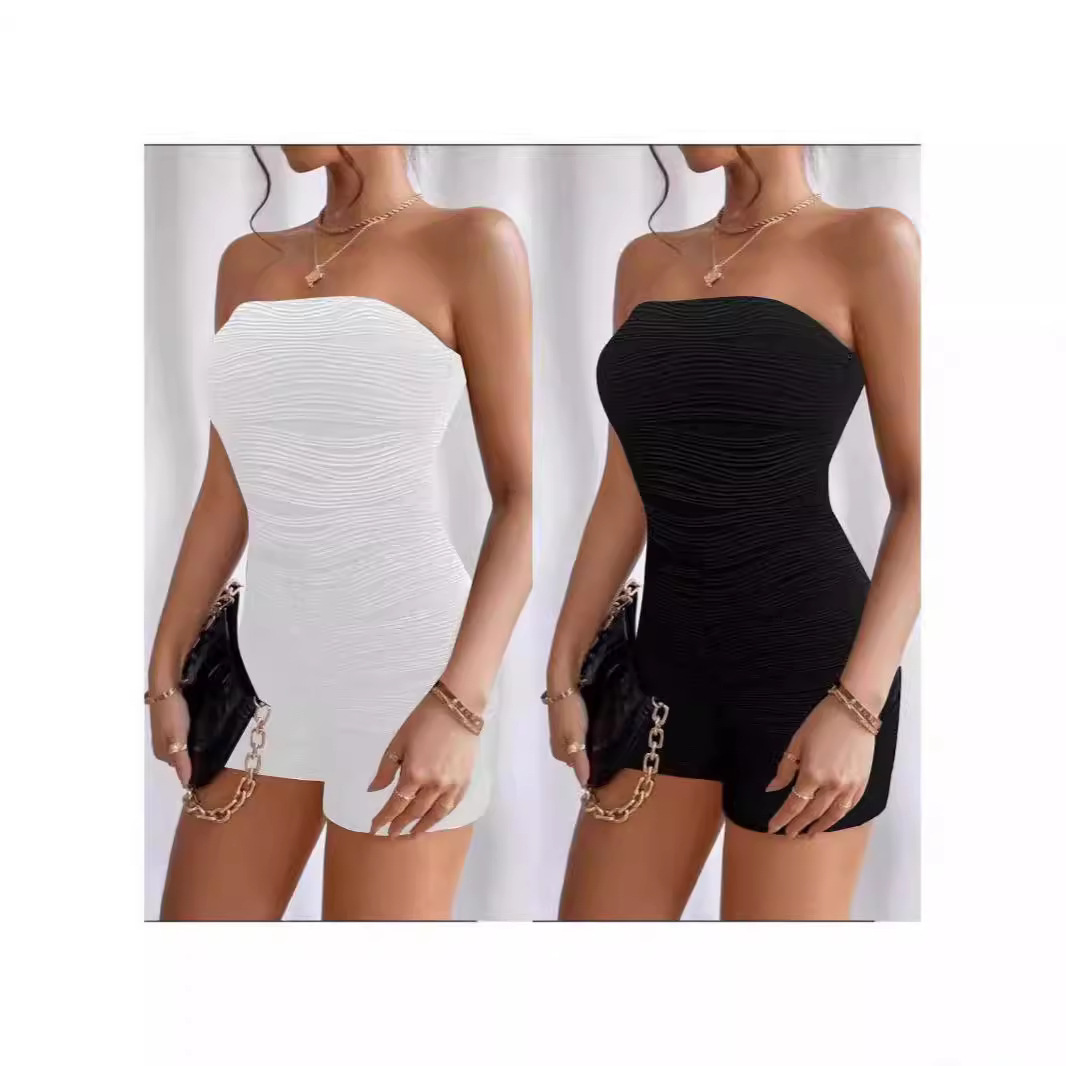Sexy Sleeveless Open-Back Slim-Fit Jumpsuit