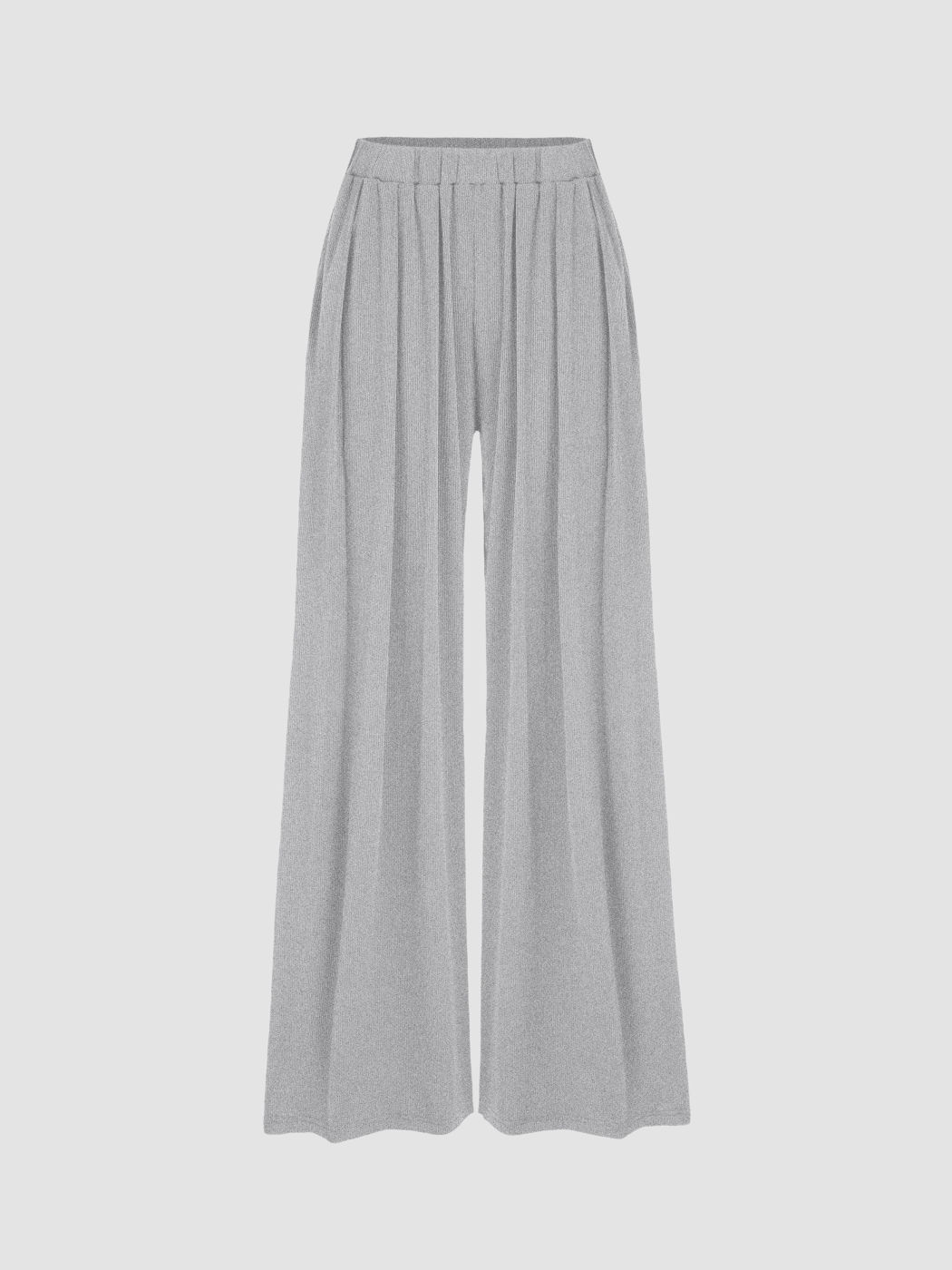 Women's Wide-Leg Stretch Elastic Waist Pants Plus Size Loose Casual