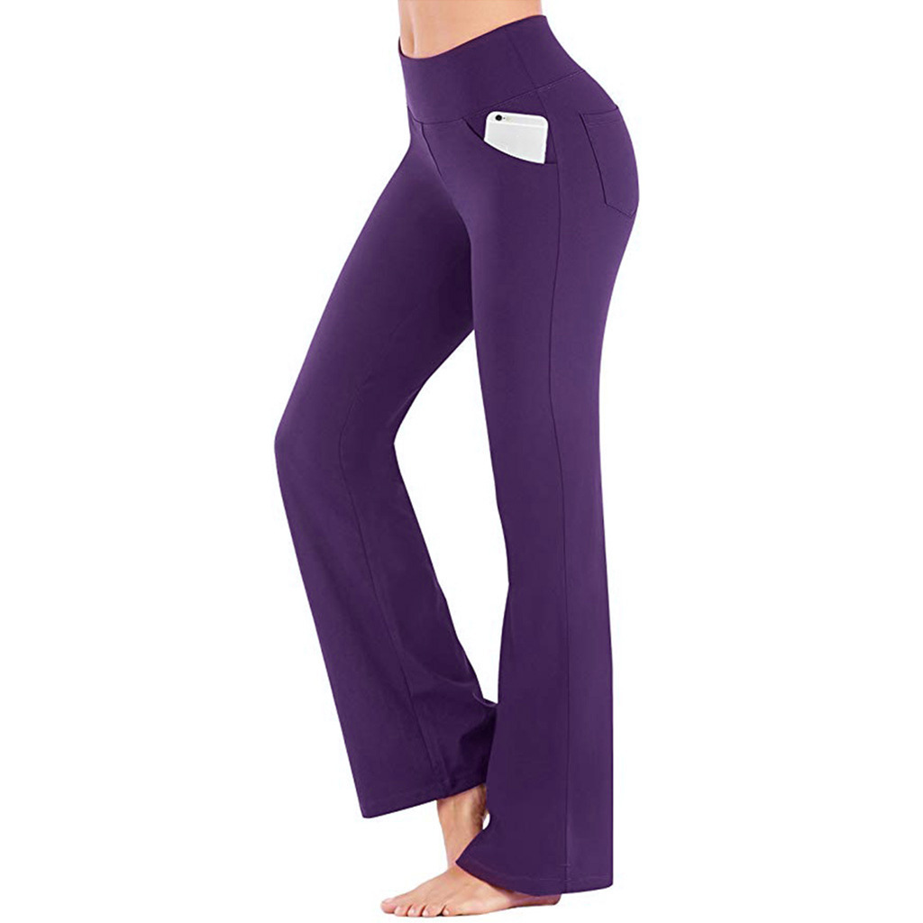 High-Waisted Flare Wide-Leg Yoga Pants for Women Casual