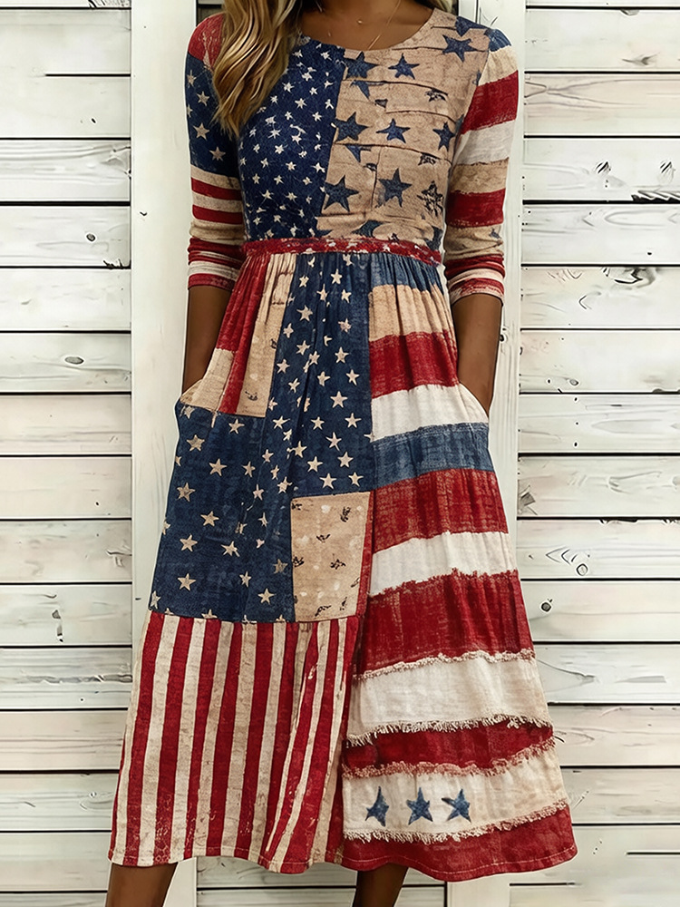 Women's Floral Print Ruched Bodycon Midi Dress Sleeveless Crew Neck