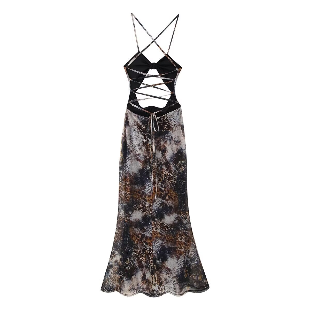 Halter Neck Open Back Bodycon Dress