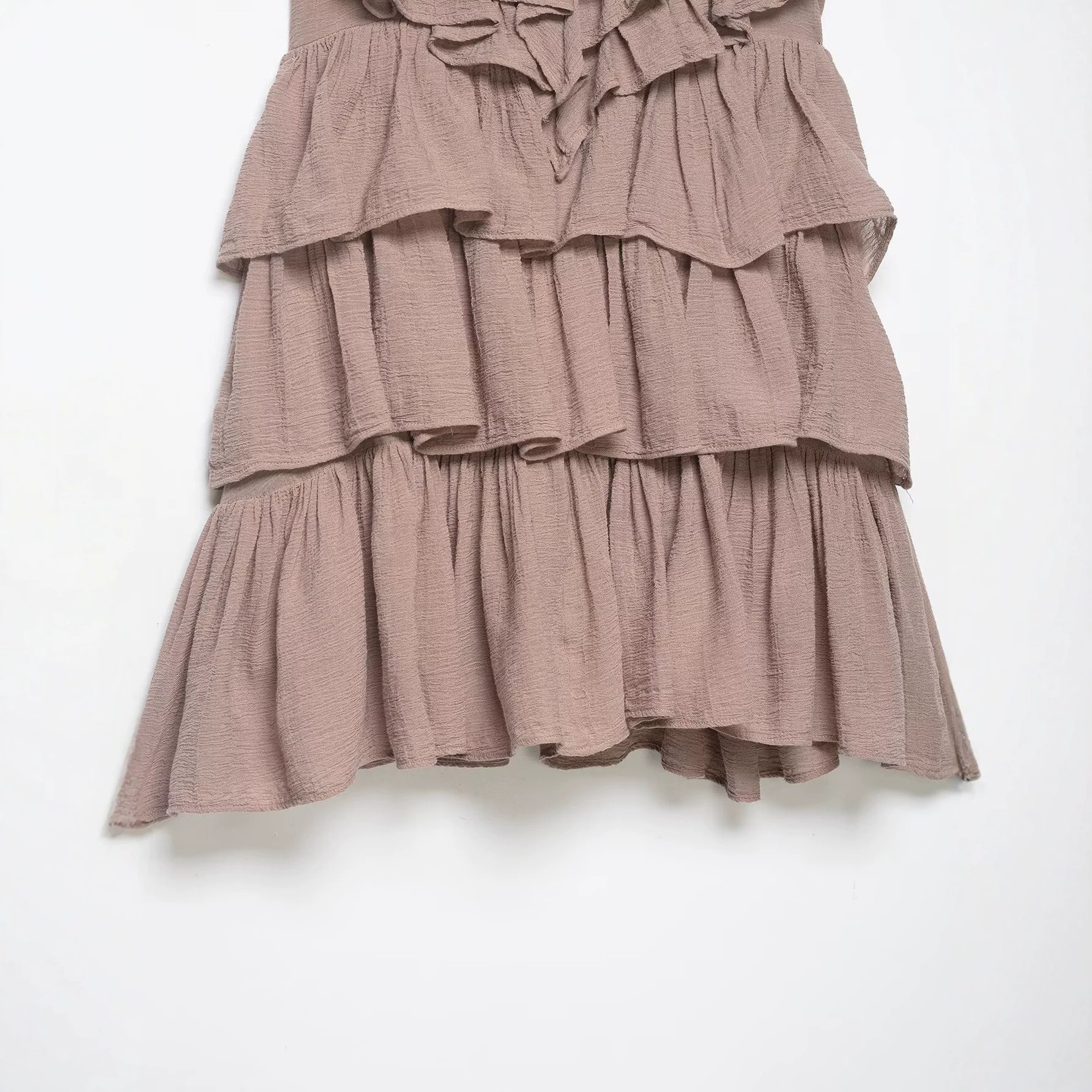 Sexy Open-Back Tiered Halter Dress