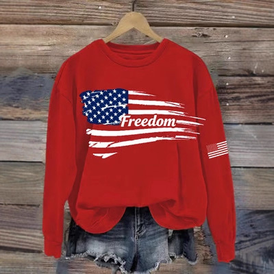 Women's American-Style Freedom Graphic Crewneck Sweatshirt