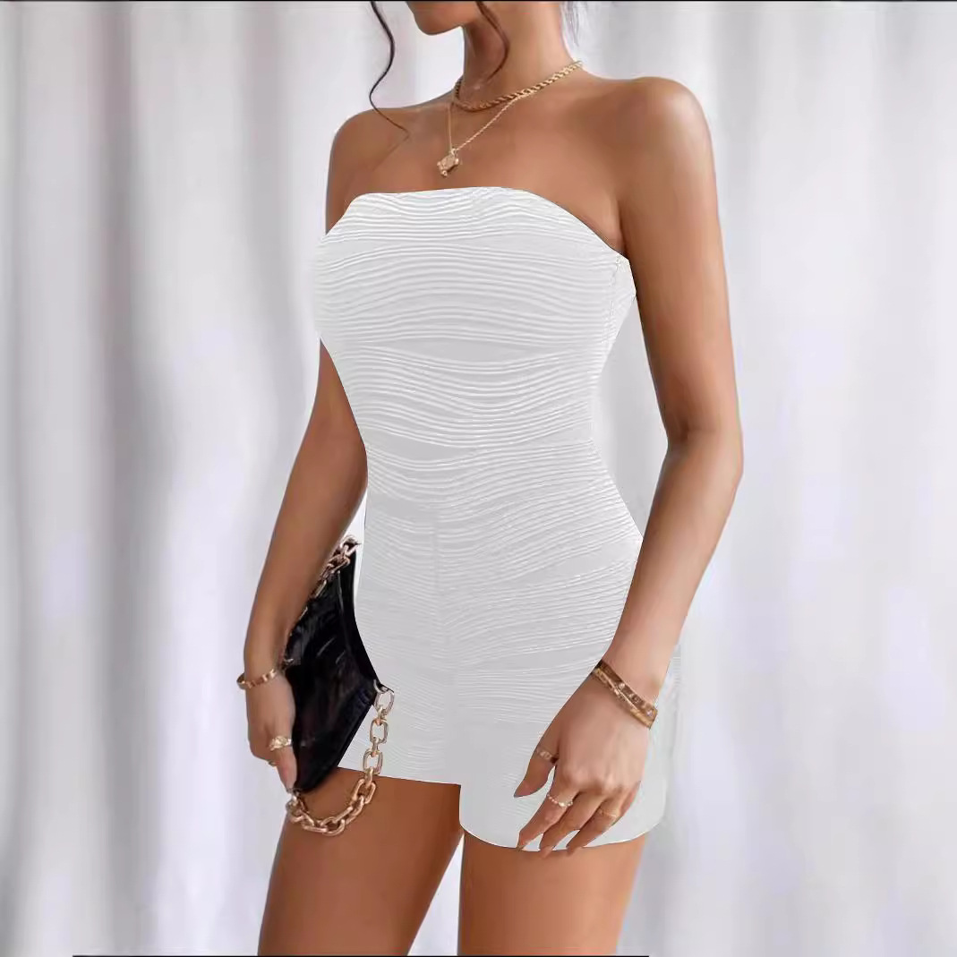 Sexy Sleeveless Open-Back Slim-Fit Jumpsuit