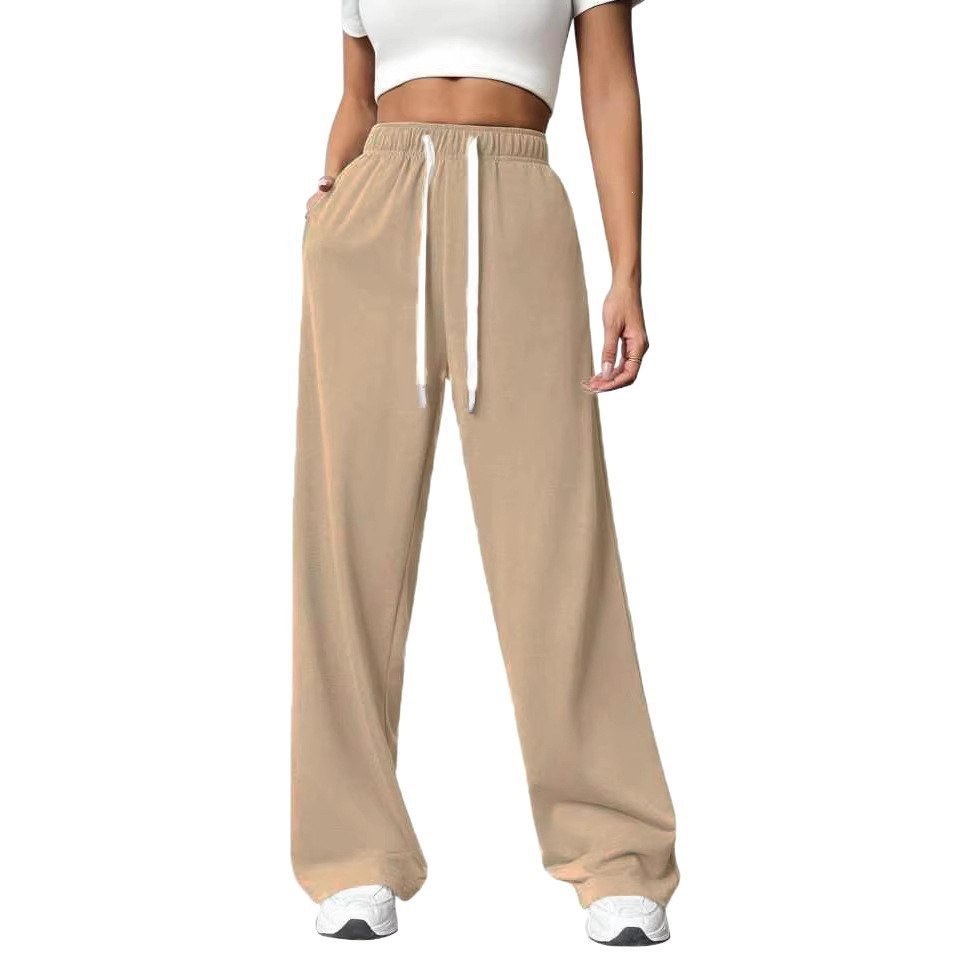 Women's Loose Straight Wide-Leg Athletic Casual Pants