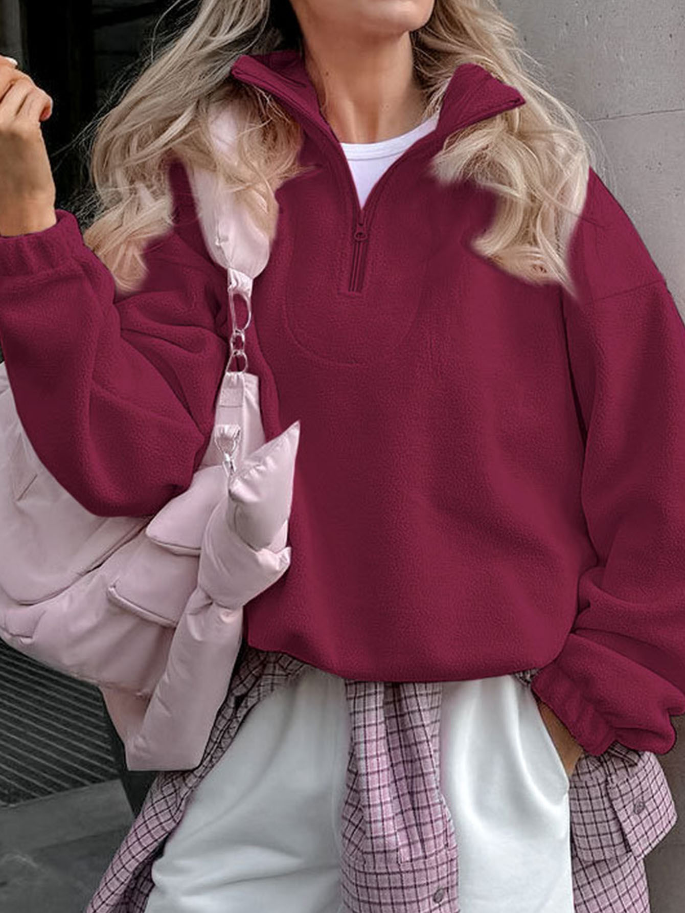 Women's French Minimalist Lazy Style Solid Color Pullover Hoodie