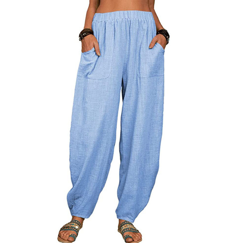 Women's Loose Cotton Casual Harem Pants