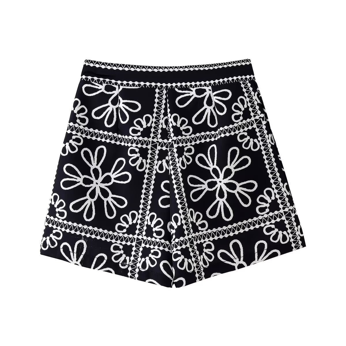 Women's Printed Padded Jacket and Shorts Set