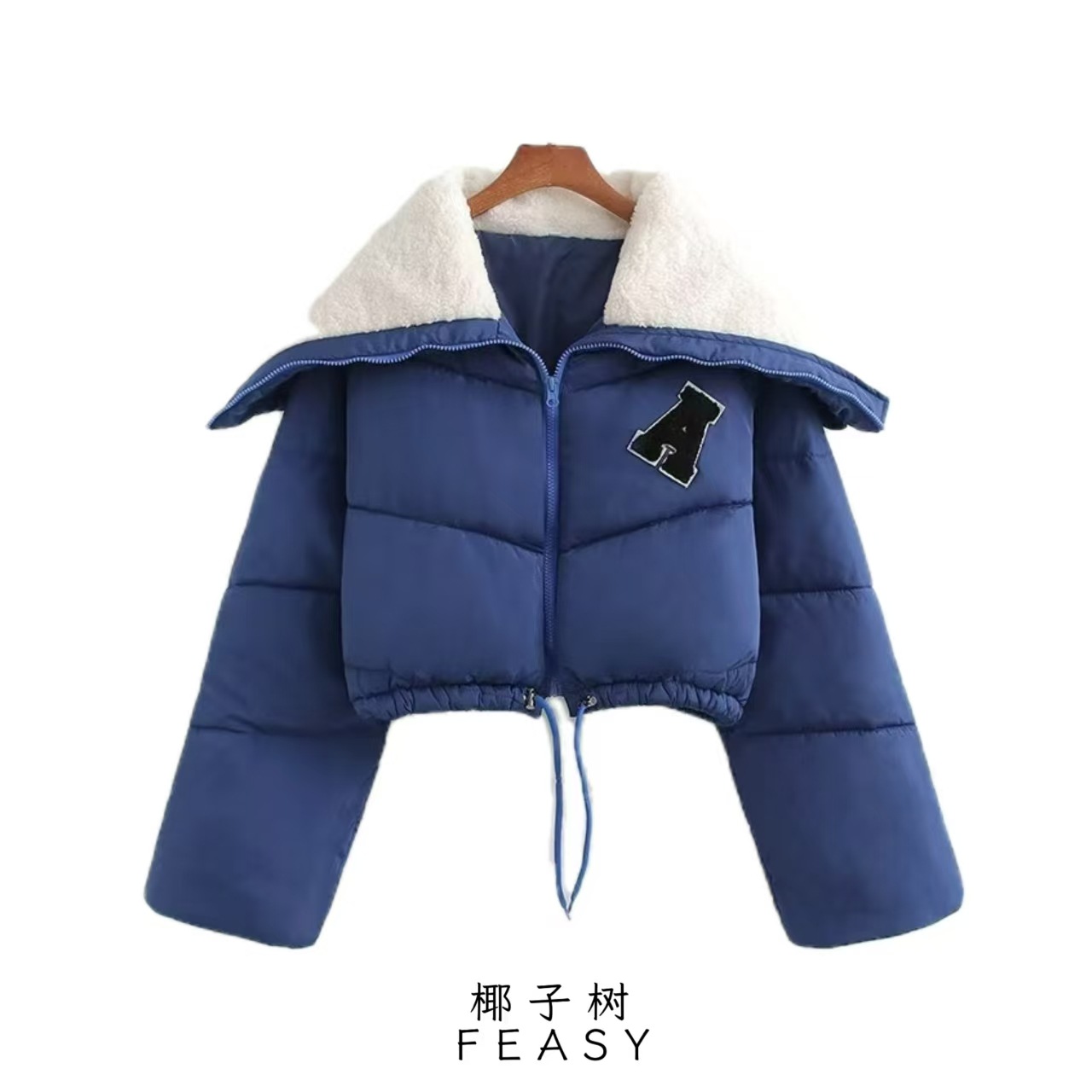 Women's Street Style Faux Shearling Paneled Padded Coat