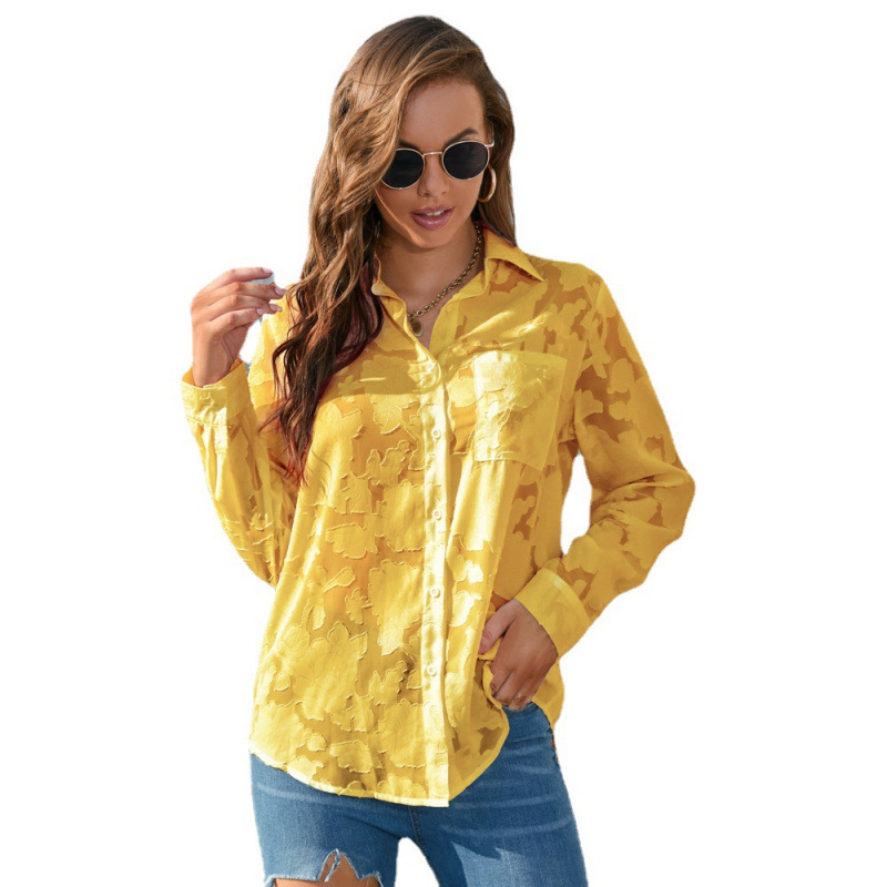 Plus Size Women's Loose Casual Chiffon Blouse