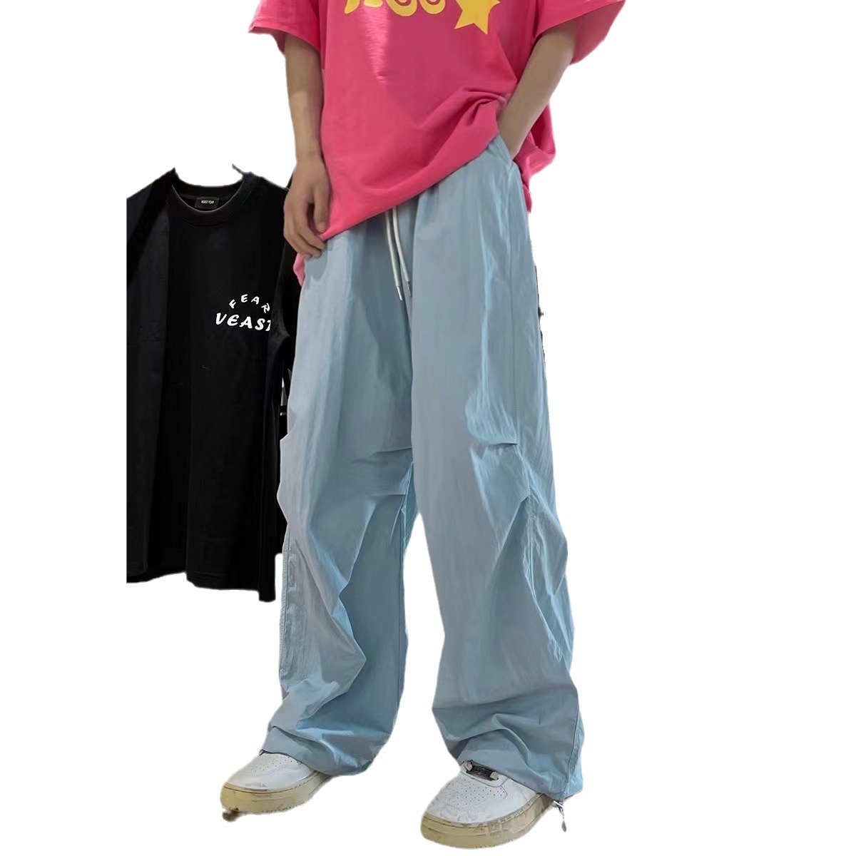 Women's Quick-Dry Cargo Pants High-Waist Loose Fit