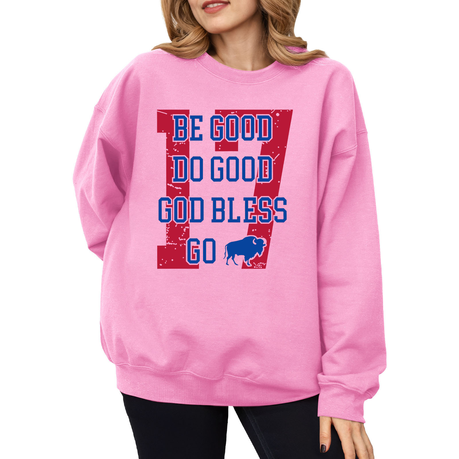 Women's Letter Print Crewneck Sweatshirt
