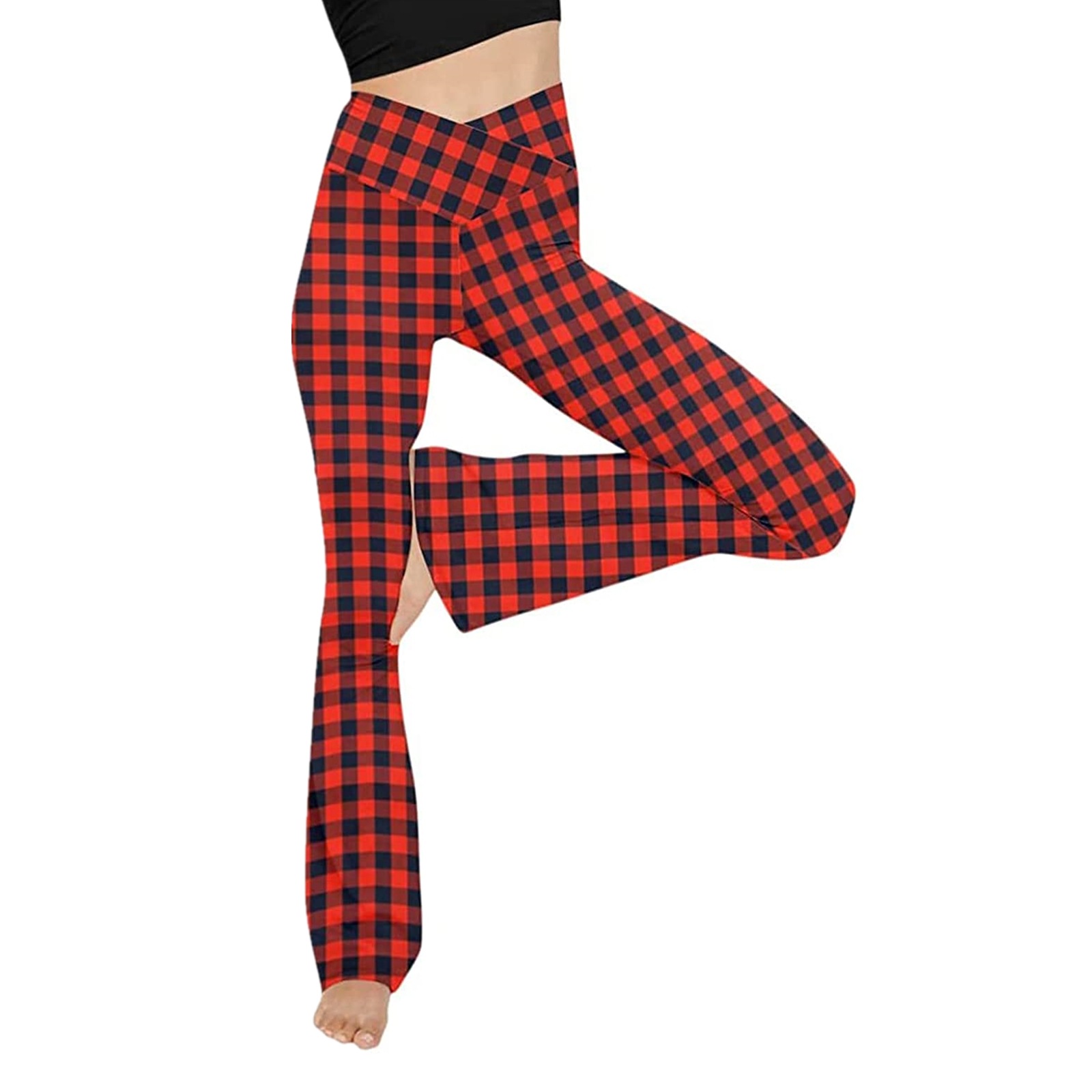 High-Waist Loose Yoga Pants Comfortable Casual Woven Polyester
