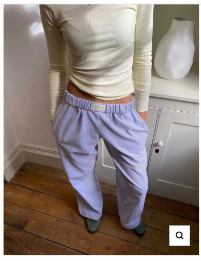 Women's Striped Wide-Leg High-Waist Casual Pants