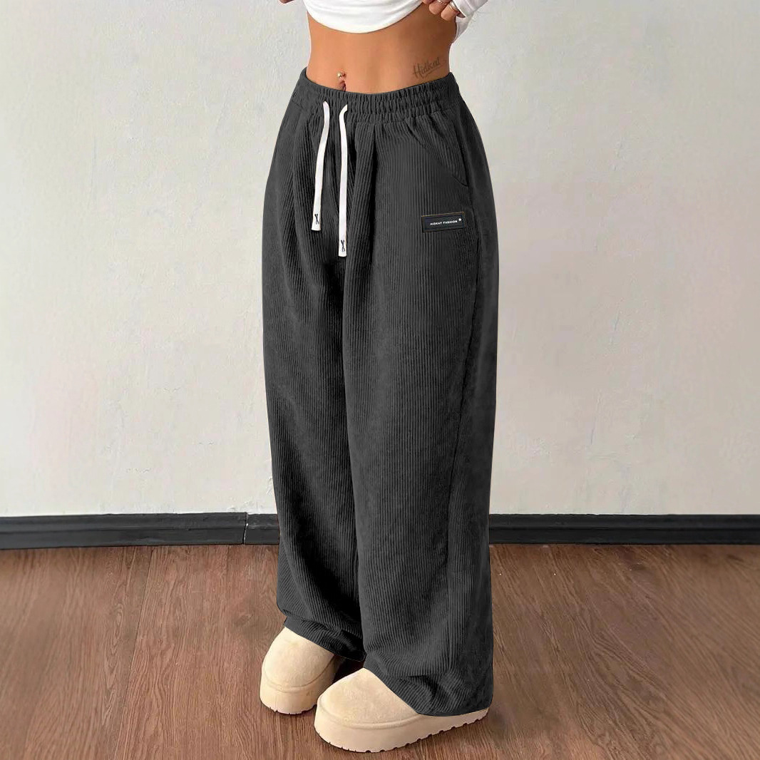 Corduroy Loose Casual Pants for Women