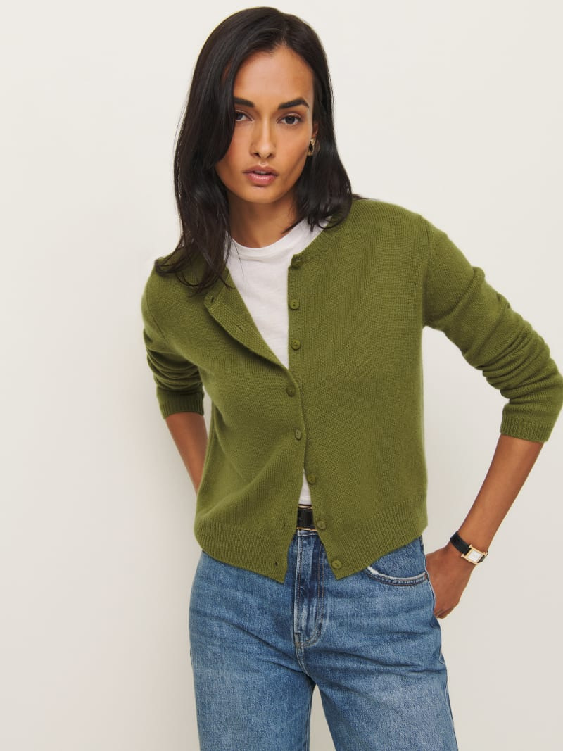 Women's Long Sleeve Button-Up Knit Cardigan